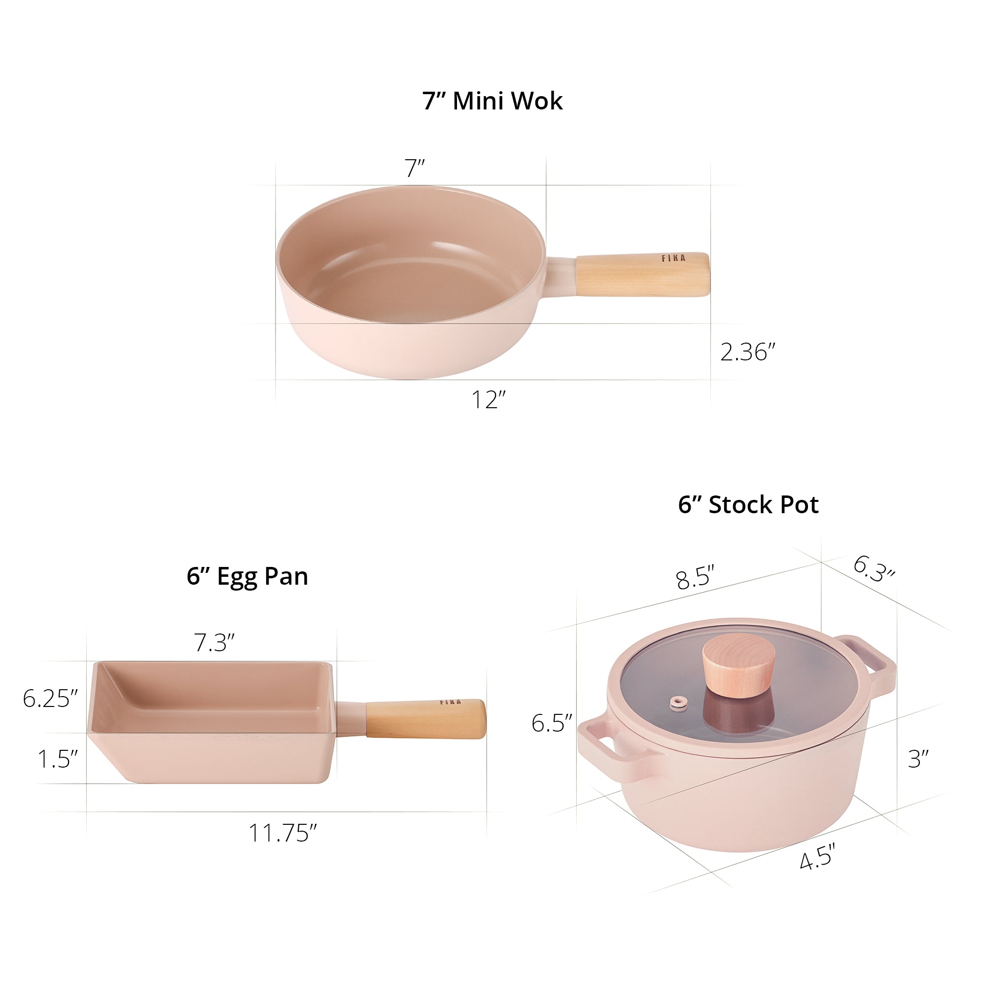 Fika Objet Mini Peach 4 PCS Set – NEOFLAM AMERICAS