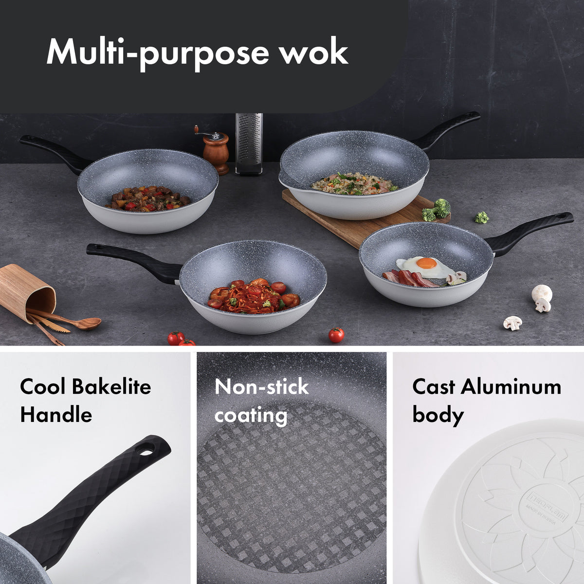 Hefmaster Cookware Chef Master Cookware Set: Nonstick, Durable & Eco-Friendly – NEOFLAM ...