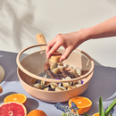 FIKA Objet 12" Non-Stick Wok | With Glass Lid | Induction-Compatible featuring seafood pasta