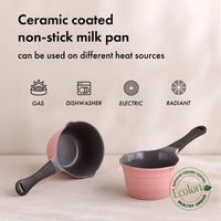 Eela 1.2QT Milk Pan - Pink