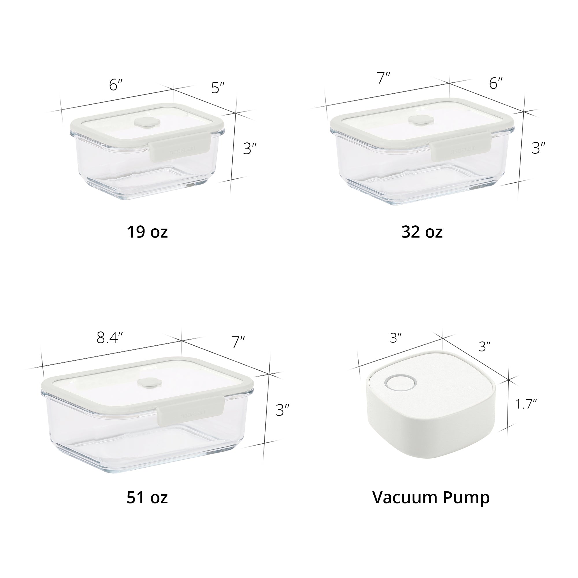 Vacu Seal 7PC Set – NEOFLAM AMERICAS