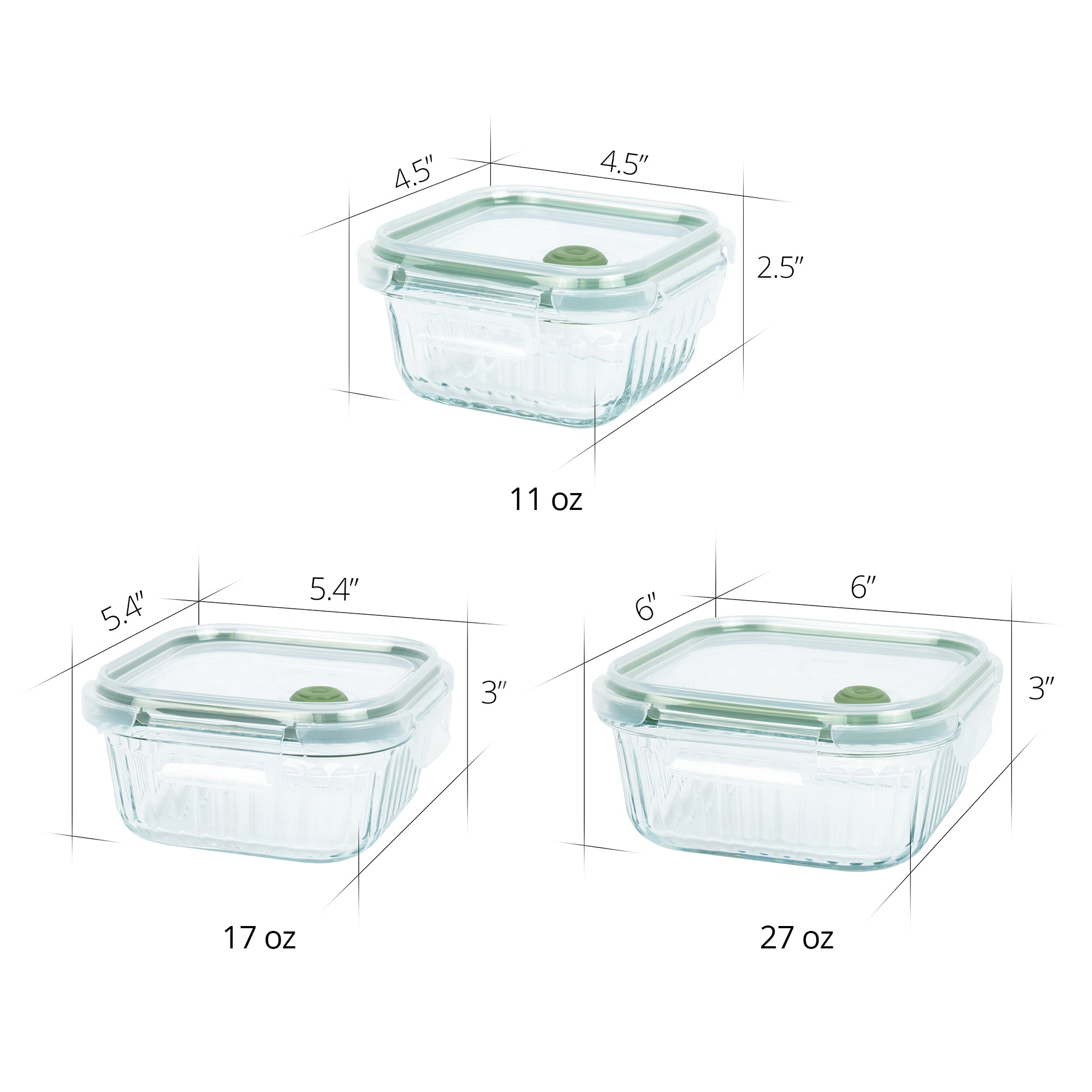 Wavy Square Food Storage