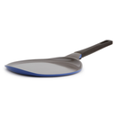 A 10-inch Neoflam Crepe Pan in berry blue color with a nonstick ceramic coating and a black handle.