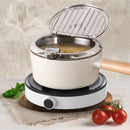 FIKA 1.7QT Deep Fryer with Thermometer, Glass Lid - Neoflam