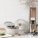 FIKA 1.7QT Deep Fryer with Thermometer, Glass Lid - Neoflam